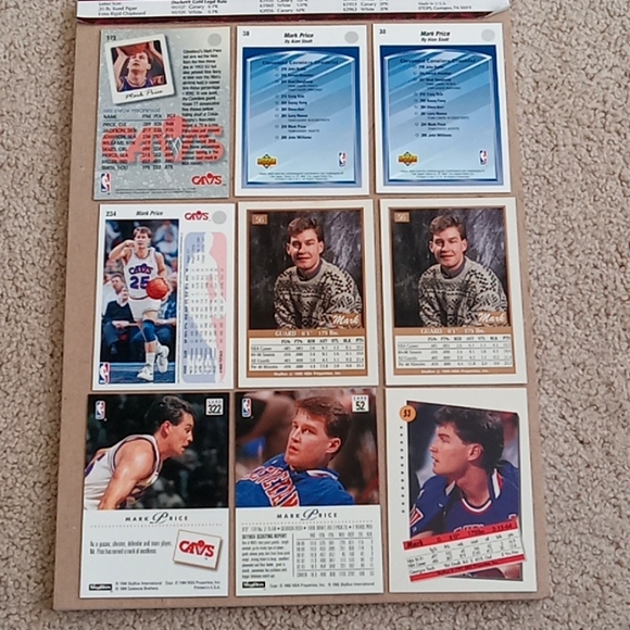 Lot of 36 Mark Price Cleveland Cavs basketball cards - Picture 8 of 16